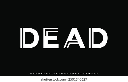 Modern Future bold Alphabet Font. Typography urban style fonts for technology, digital, movie logo bold style.