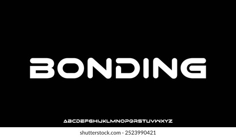 Modern Future bold Alphabet Font. Typography urban style fonts for technology, digital, movie logo bold style.