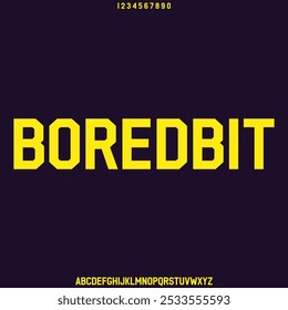 modern, futuristic modern 8 BIT PIXEL VOXEL geometric font