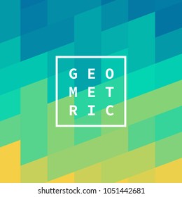 Modern futuristic abstract geometric cover. Minimal colorful trendy templates design. Cool gradient shapes. Poster background composition. Vector illustration.