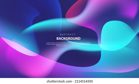 Modern futuristic abstract shape gradient colors background