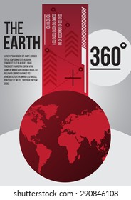 modern futuristic abstract world technology. vector illustration