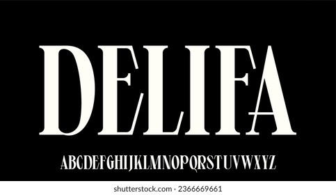 modern and futuristic alphabet font vector