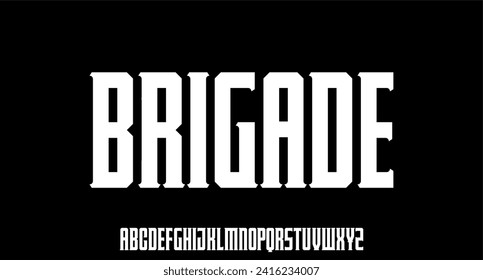modern and futuristic alphabet font vector