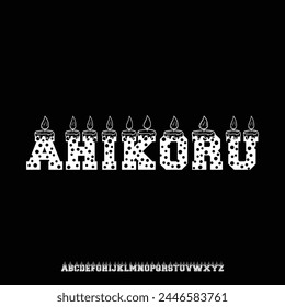 modern futuristic alphabet font vector