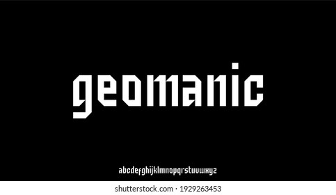 modern futuristic alphabet vector set