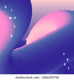 Modern futuristic Background with colorful blended gradient colors wave shape. Trendy background for flyer, poster, presentation, brochure. Vector abstract illustration.
