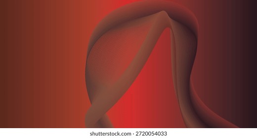 Moderner futuristischer Hintergrund. Hellbraune Farbverlauf-Streifen kombiniert mit Rot und Schwarz. Geeignet für Banner, Poster, Broschüren, Broschüren oder Präsentationshintergründe. Vektorgrafik und Textur