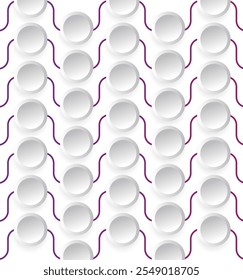 Modern Futuristic Background with Lines and 3D Button Shapes. Backgrounds, textures and other graphic design elements vector art