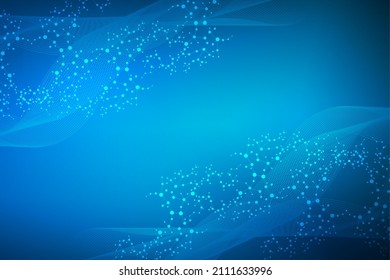 Modern futuristic background of the scientific hexagonal pattern. Virtual abstract background with particle, molecule structure for medical, technology, chemistry, science. Social network vector