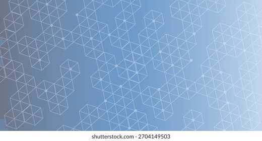 Moderno fundo futurista do padrão científico hexagonal. Fundo abstrato virtual com partícula, estrutura de molécula para a medicina, tecnologia, química, ciência