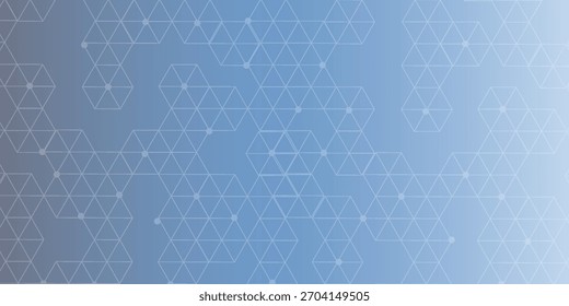 Moderno fundo futurista do padrão científico hexagonal. Fundo abstrato virtual com partícula, estrutura de molécula para a medicina, tecnologia, química, ciência