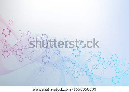 Modern futuristic background of the scientific hexagonal pattern. Virtual abstract background with particle, molecule structure for medical, technology, chemistry, science. Social network vector