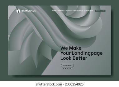 modern and futuristic background template for landingpage design, abstract background design for banner or landingpage