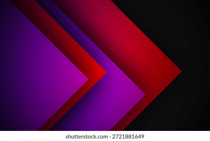 Ilustración vectorial de fondo futurista moderna con diseño de flecha abstracta y espacio vacío.
