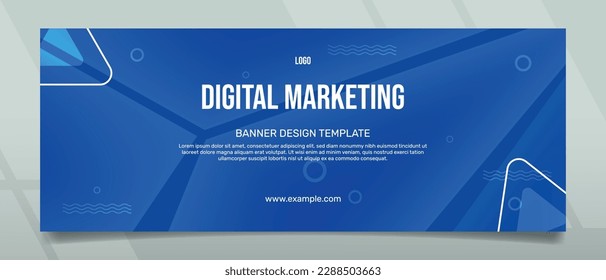 Modern and futuristic banner concept suitable for digital marketing agency