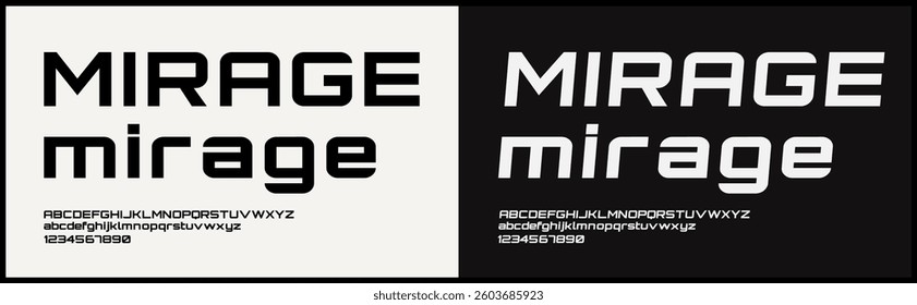  Modern futuristic bold vector font. Alphabet with uppercase modern and future style.