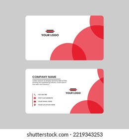 Modern Futuristic business card design. Visiting cards for business and personal use. Modern shape with abstract silver. Luxury dark background. Vector illustration print template.