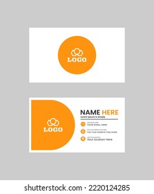 Modern Futuristic business card design. Visiting cards for business and personal use. Modern shape with abstract silver. Luxury dark background. Vector illustration print template.