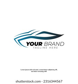 modern and futuristic car logo vector design