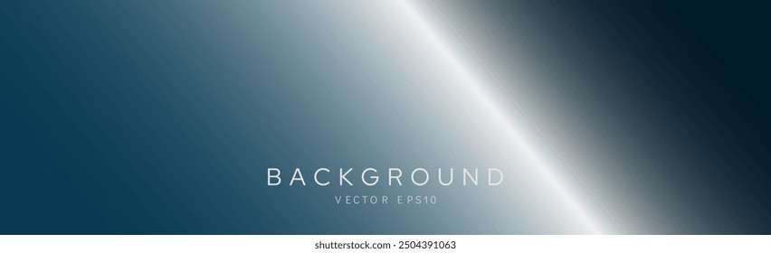 Modern futuristic dark gray and black gradient background banner cover with neon glowing light beam line, vector design