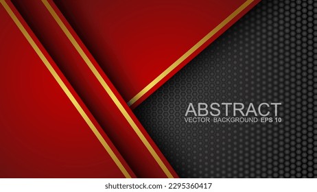 Modern Futuristic Dark Red Background Combined with Polygon Elements. vector illustration eps 10