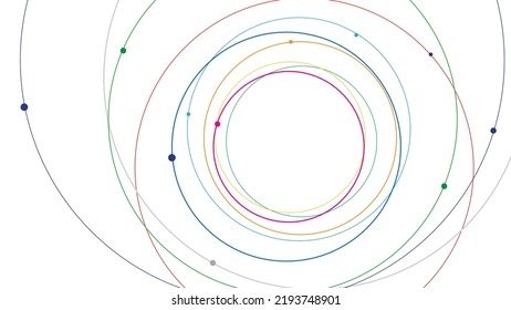 Modern futuristic data network connection elements vector background