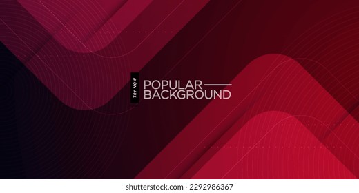 Diseño futurista moderno triángulo rojo oscuro capa de superposición de fondo vectorial geométrico en el espacio oscuro para texto y fondo. Vector Eps10