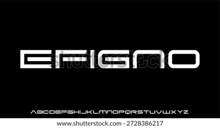 A Modern Futuristic Display Font