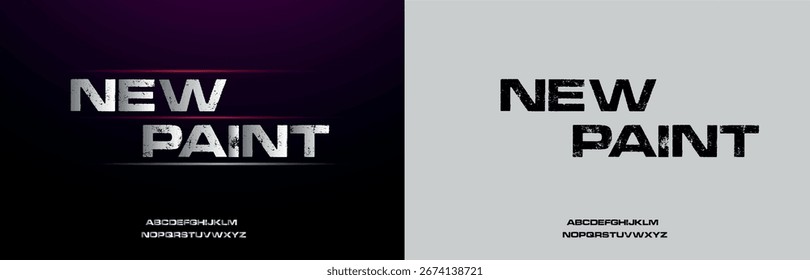 Modern Futuristic Display Font Alphabet Vector Design for Branding and Logo