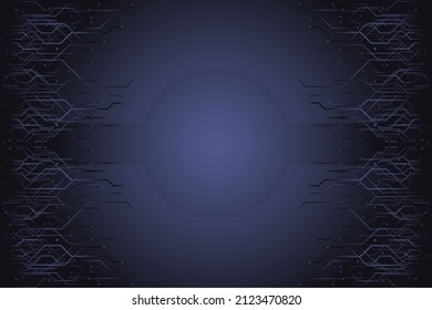 Fondo de circuito electrónico moderno y futurista.