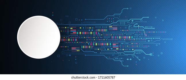 Modern futuristic, engineering, science, technology vector background. 