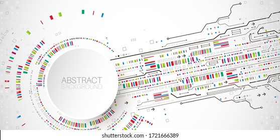 Modern futuristic, engineering, science, technology vector background. 