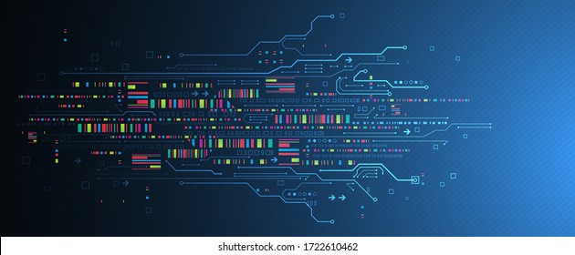 Modern futuristic, engineering, science, technology vector background. 