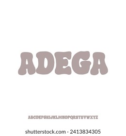 modern futuristic font alphabet vector