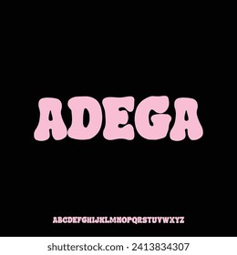 modern futuristic font alphabet vector