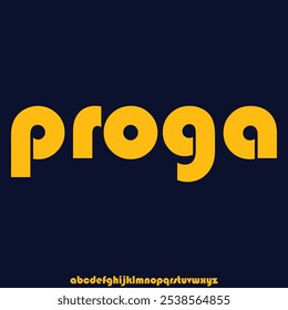 modern and futuristic font alphabet for your branding project