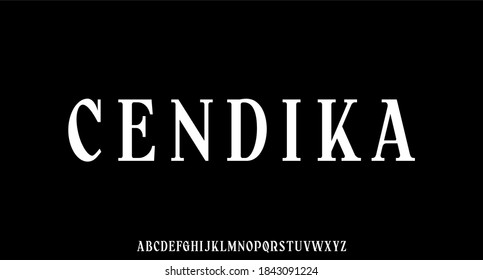 modern futuristic font vector set