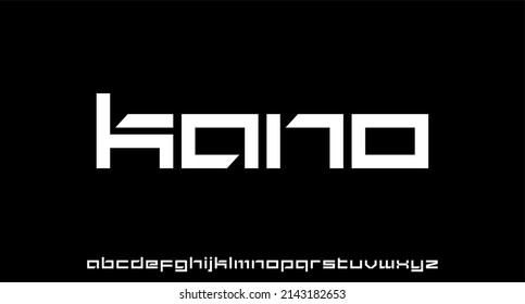 modern, futuristic modern geometric font	