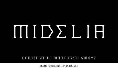modern, futuristic modern geometric font
