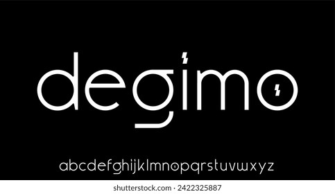 modern, futuristic modern geometric font