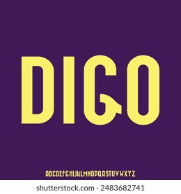 modern, futuristic modern geometric font