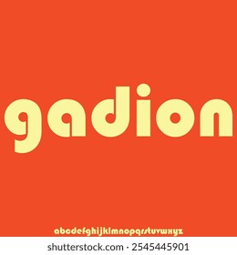 modern and futuristic geometric font vector