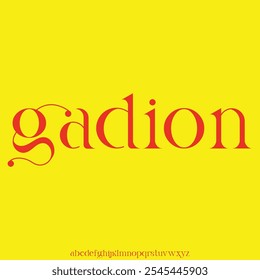 moderne und futuristische geometrische Schriftart Vektor