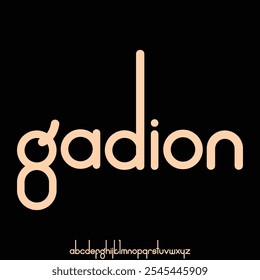 modern and futuristic geometric font vector