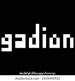 modern and futuristic geometric font vector
