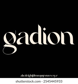 modern and futuristic geometric font vector