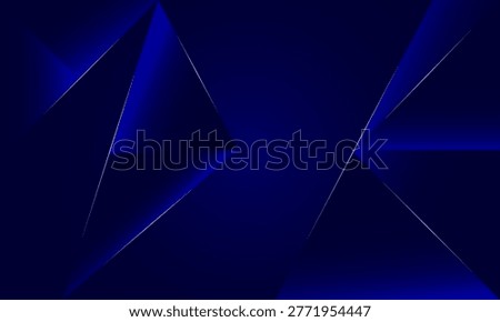 Modern futuristic glowing blue polygon background. Geometric gradient technology background theme.