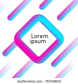 Modern futuristic gradient shape design. Abstract background.