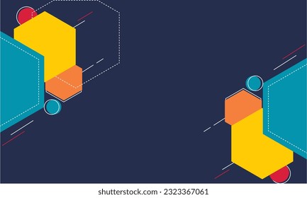 modern, futuristic hexagon abstract background. for presentations, brochures, banners, x-banners, book covers, wallpapers, and others